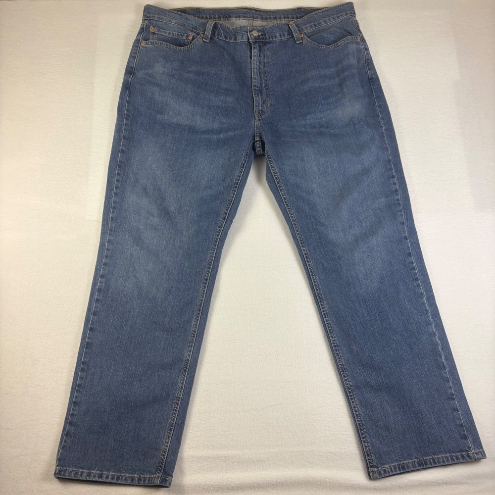 Levis 541 Athletic Taper Mens Jeans 42x32 Blue Denim Medium Wash 541-0001